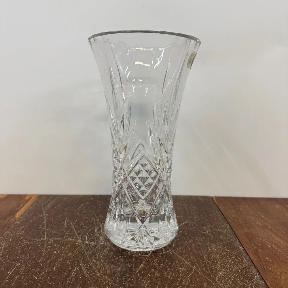 Cristal d'Arques France Genuine Lead Crystal‎ Vase Diamond Cut Design